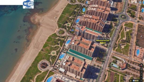 Apartamento 1ª Línea de mar en Marina d'Or con césped y playa Familiar, Cabanes